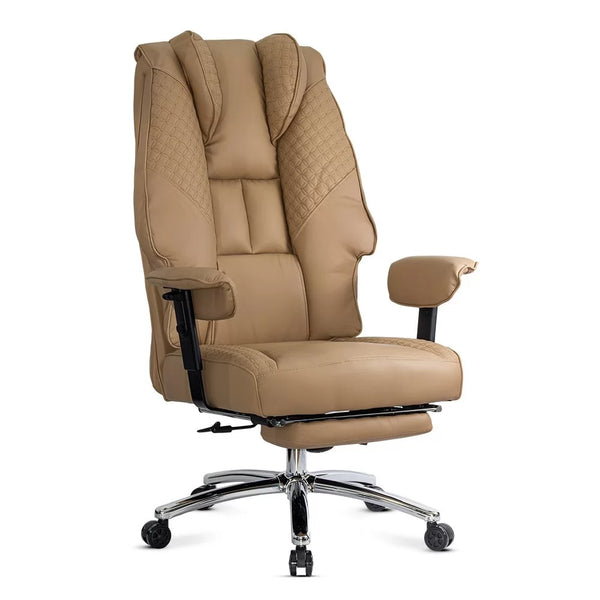 Scaun directorial din piele ecologica cu baza metalica OFF 421 - EScaune