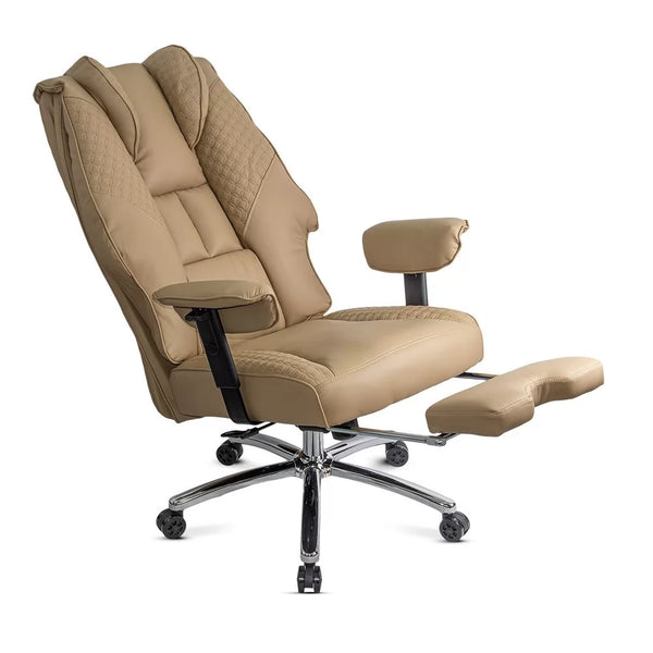 Scaun directorial din piele ecologica cu baza metalica OFF 421 - EScaune