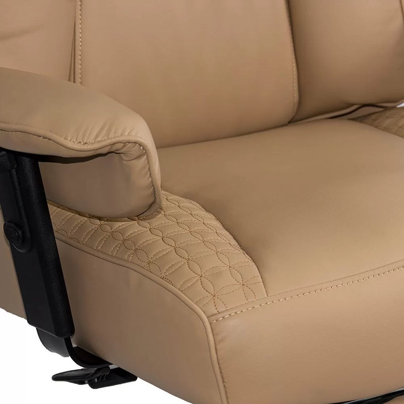 Scaun directorial din piele ecologica cu baza metalica OFF 421 - EScaune