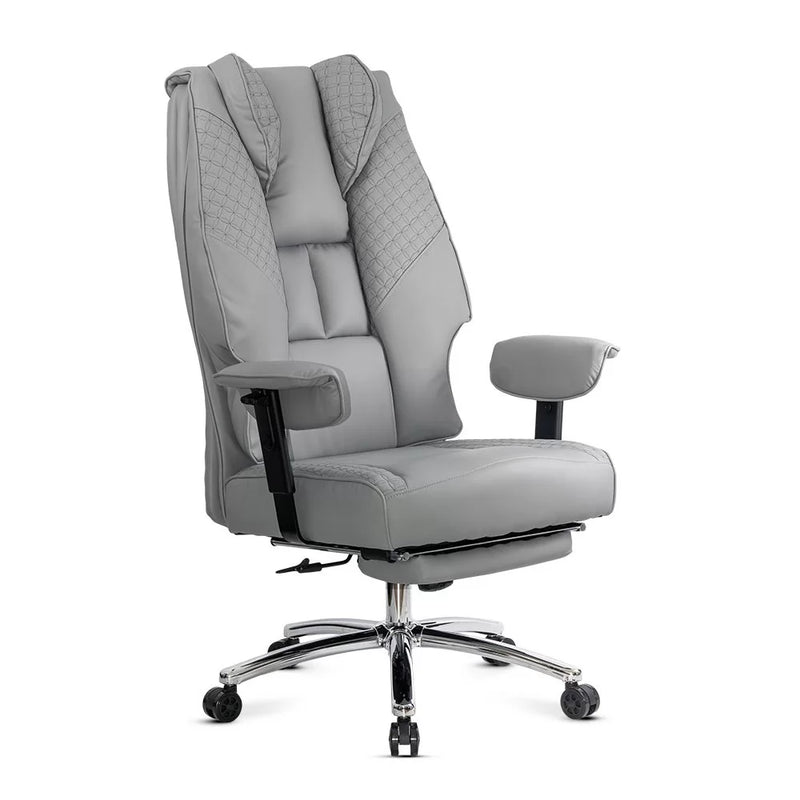 Scaun directorial din piele ecologica cu baza metalica OFF 421 - EScaune