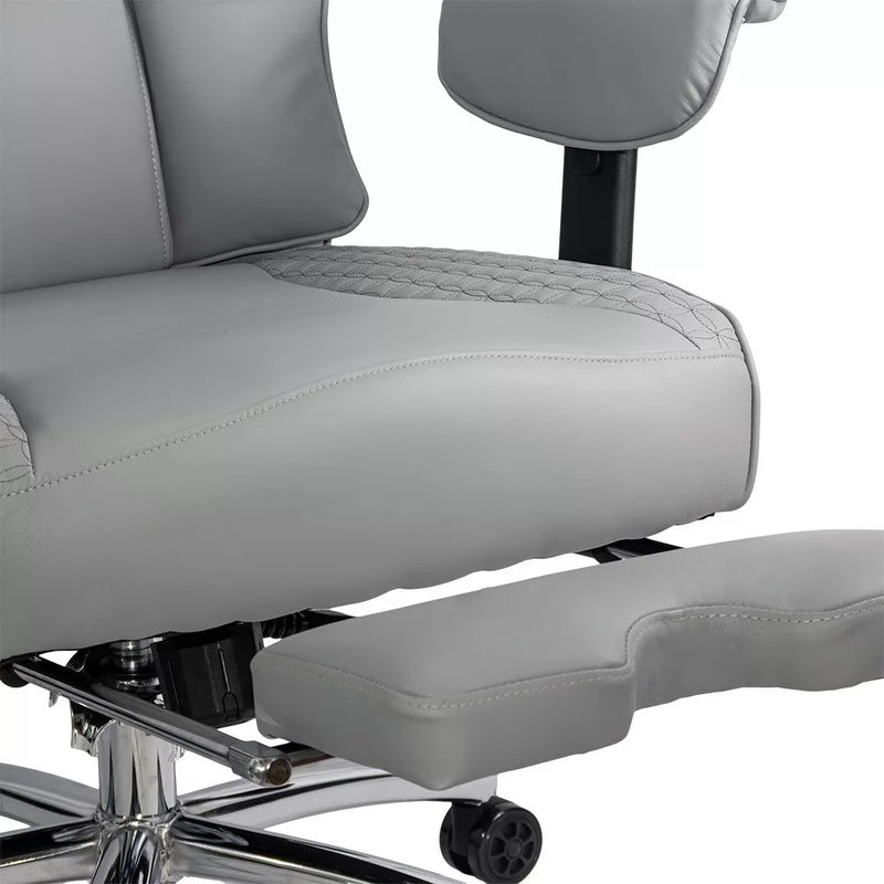 Scaun directorial din piele ecologica cu baza metalica OFF 421 - EScaune