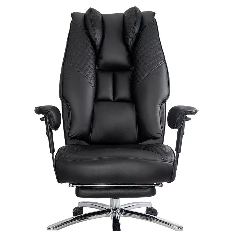 Scaun directorial din piele ecologica cu baza metalica OFF 421 - EScaune