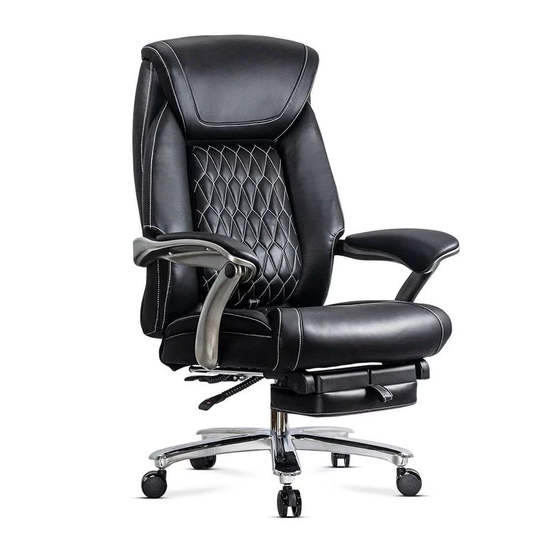 Scaun directorial negru piele ecologica suport lombar OFF 950