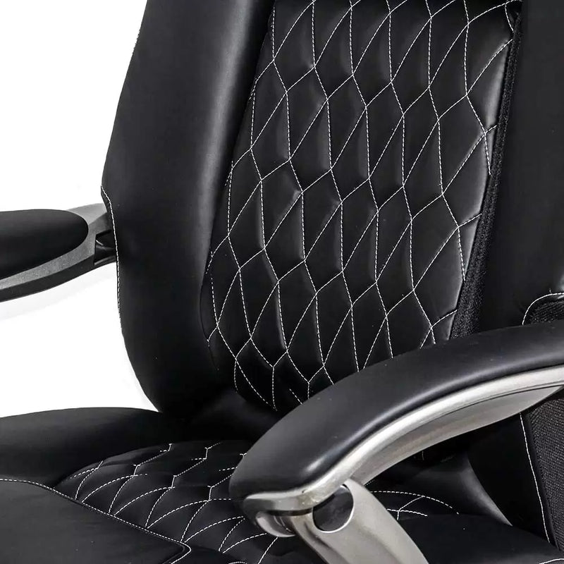 Scaun directorial negru piele ecologica suport lombar OFF 950