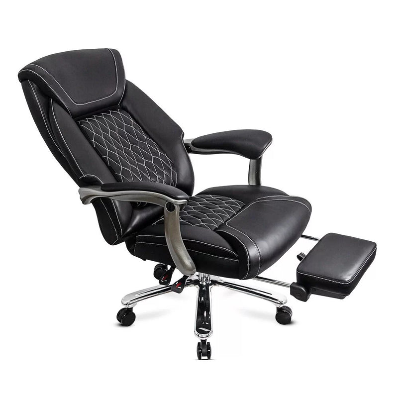 Scaun directorial negru piele ecologica suport lombar OFF 950