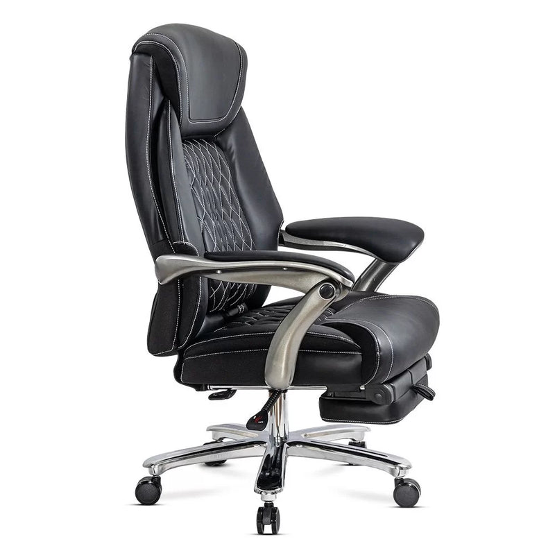 Scaun directorial negru piele ecologica suport lombar OFF 950