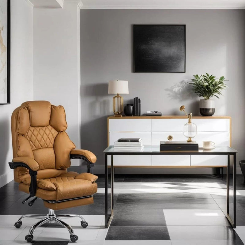Scaun directorial elegant cu suport pentru picioare OFF 411 - EScaune