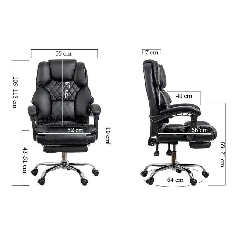 Scaun directorial elegant cu suport pentru picioare OFF 411 - EScaune