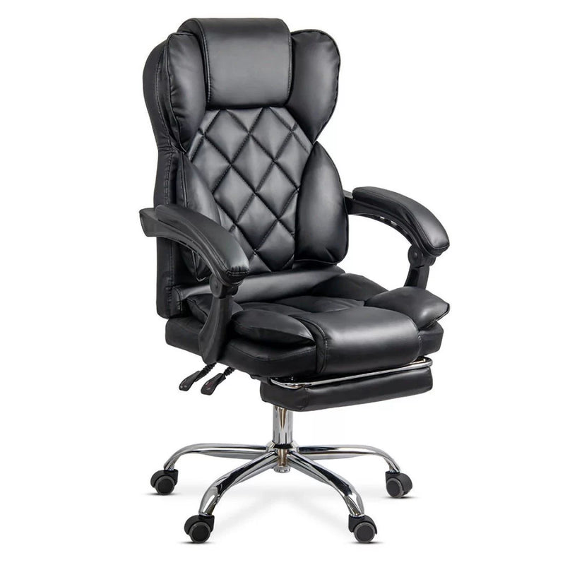 Scaun directorial elegant cu suport pentru picioare OFF 412 negru - EScaune