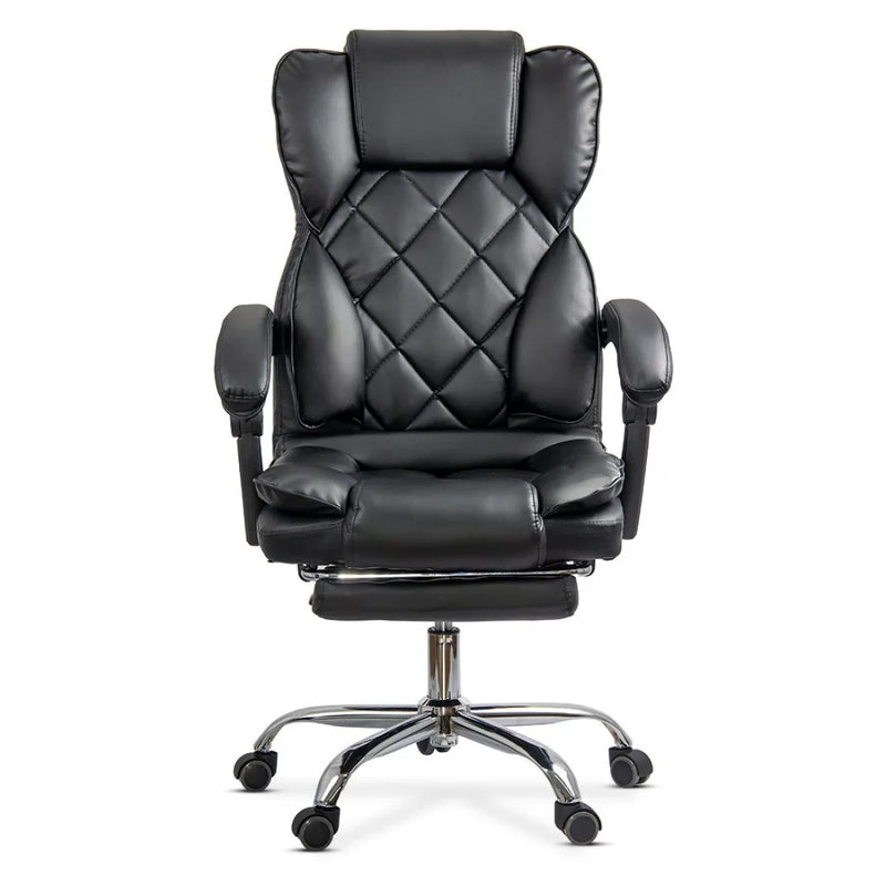 Scaun directorial elegant cu suport pentru picioare OFF 412 negru - EScaune