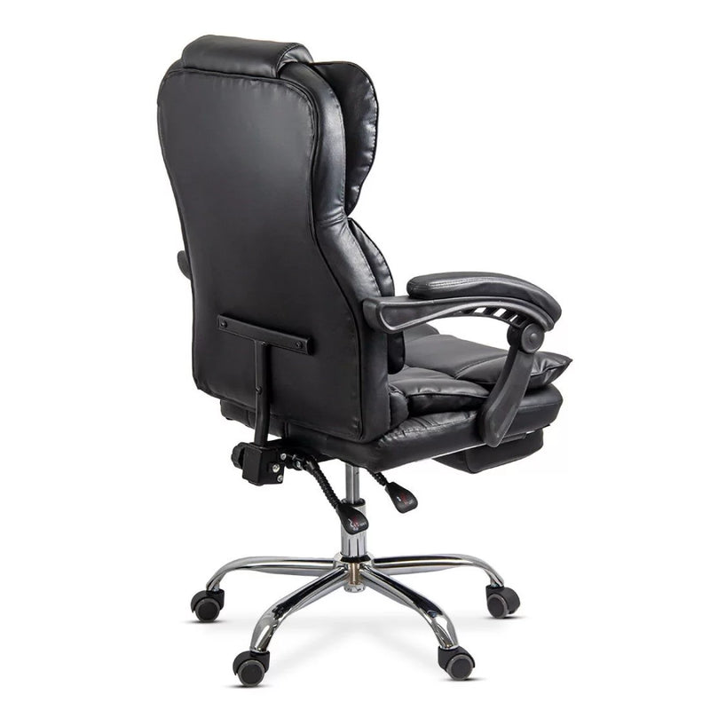 Scaun directorial elegant cu suport pentru picioare OFF 412 negru - EScaune