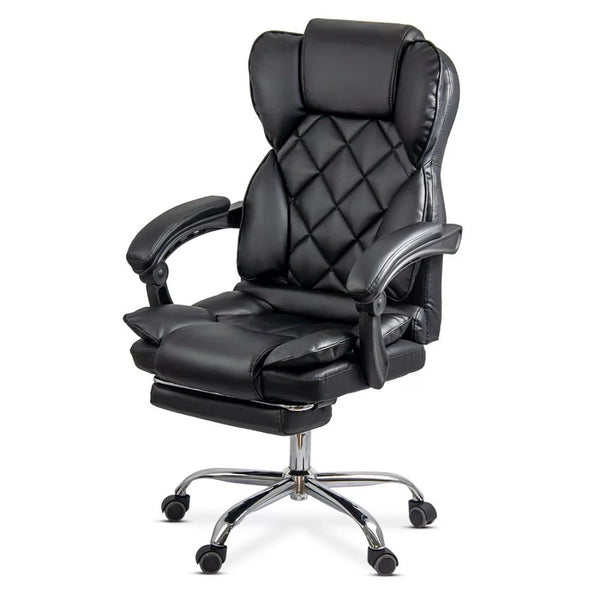 Scaun directorial elegant cu suport pentru picioare OFF 412 negru - EScaune