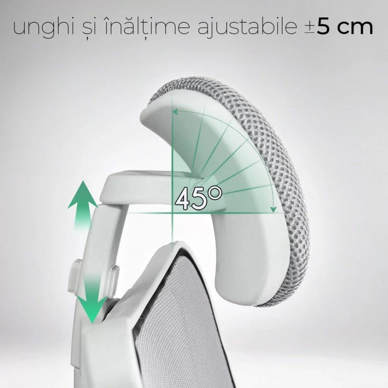 Scaun de birou ergonomic din mesh OFF 829 gri - EScaune