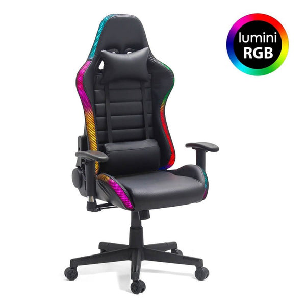 Scaun Gaming cu banda LED RGB OFF 301 - EScaune