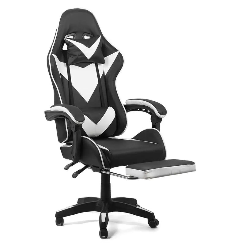 SCAUN GAMING CU SPATAR REGLABIL SI SUPORT PICIOARE OFF 299 - EScaune