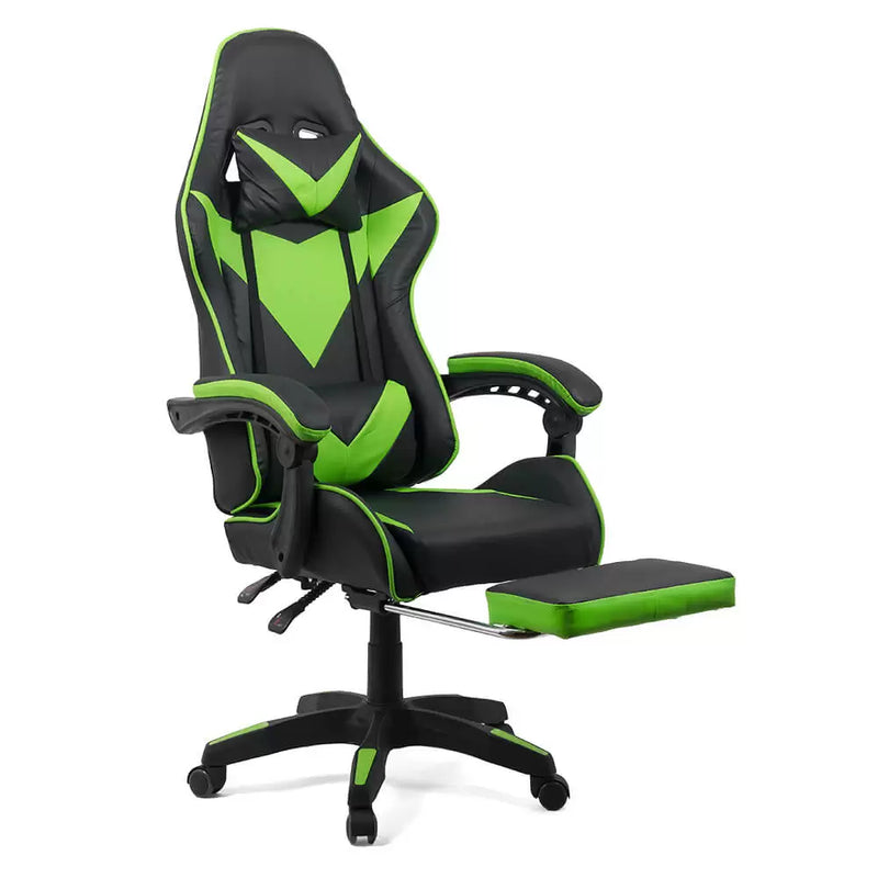 SCAUN GAMING CU SPATAR REGLABIL SI SUPORT PICIOARE OFF 299 - EScaune