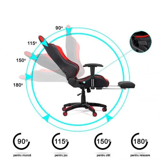 Scaun gaming cu spatar rabatabil OFF 306