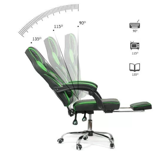 Scaun gaming cu suport de picioare OFF 302