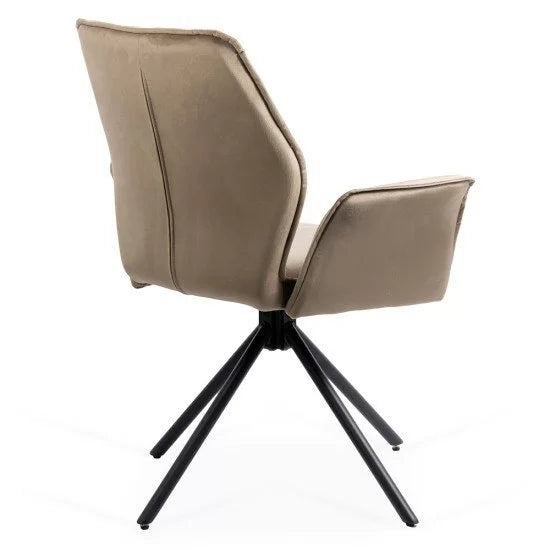 Scaune living rotative din catifea BUC 0224