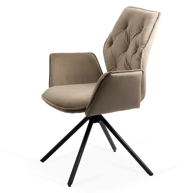 Scaune living rotative din catifea BUC 0224 - EScaune