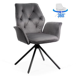 Scaune living rotative din catifea BUC 0224 - EScaune
