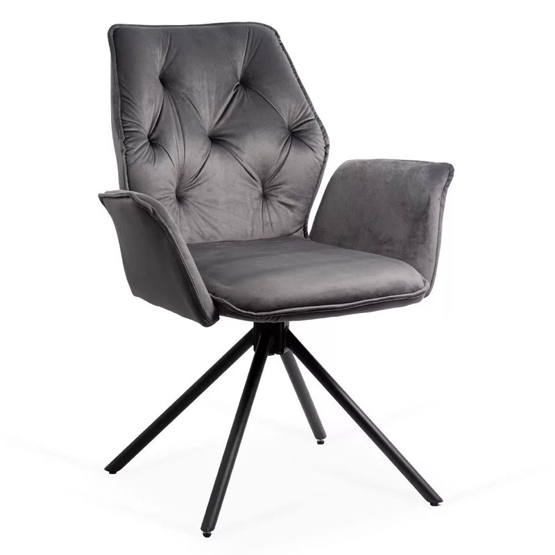 Scaune living rotative din catifea BUC 0224 - EScaune
