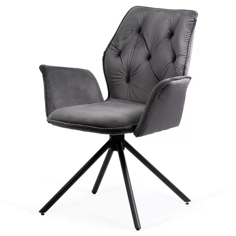 Scaune living rotative din catifea BUC 0224 - EScaune