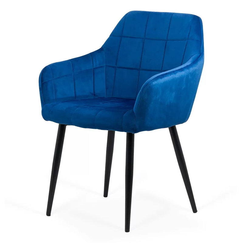 SCAUN LIVING DIN CATIFEA CU PICIOARE METALICE NEGRE BUC 260 - EScaune