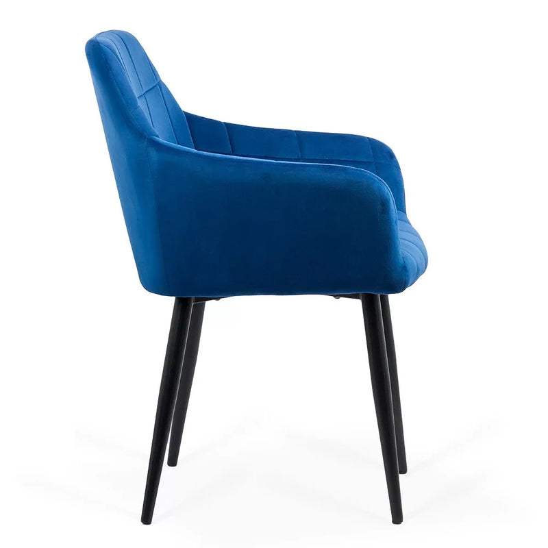 SCAUN LIVING DIN CATIFEA CU PICIOARE METALICE NEGRE BUC 260 - EScaune