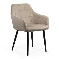 SCAUN LIVING DIN CATIFEA CU PICIOARE METALICE NEGRE BUC 260 - EScaune