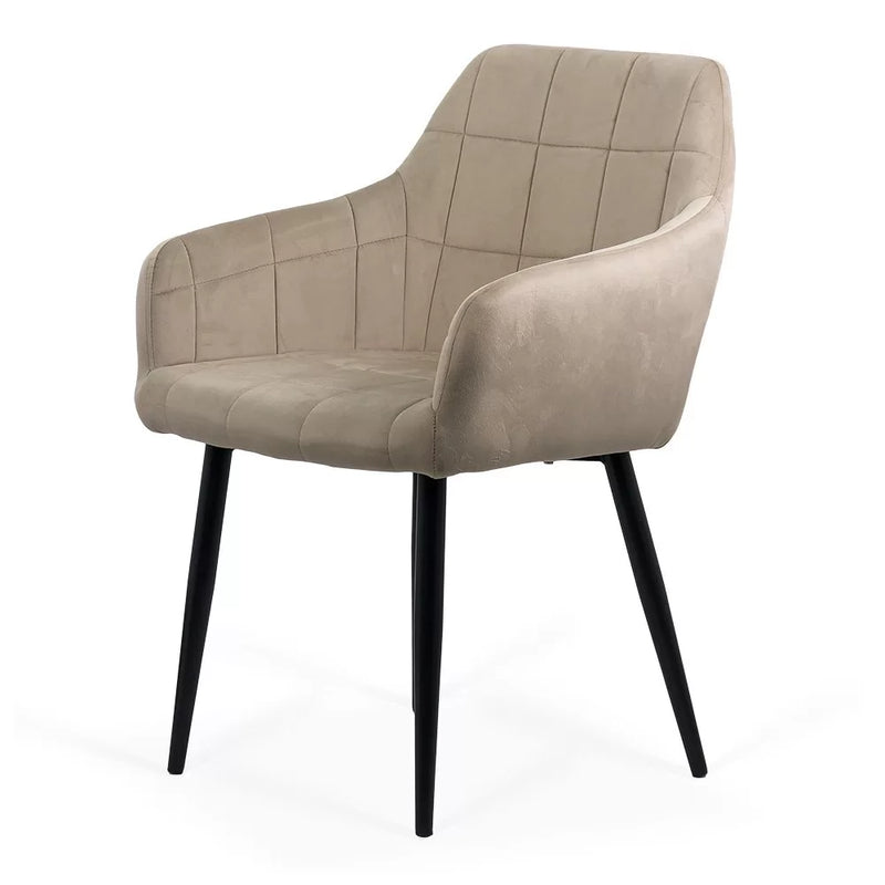 SCAUN LIVING DIN CATIFEA CU PICIOARE METALICE NEGRE BUC 260 - EScaune