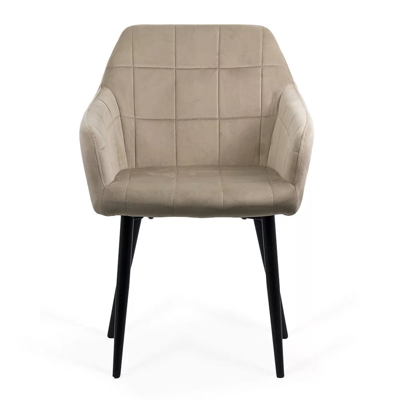 SCAUN LIVING DIN CATIFEA CU PICIOARE METALICE NEGRE BUC 260 - EScaune