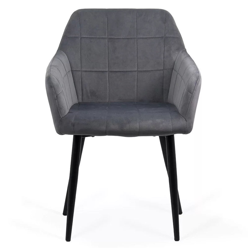 SCAUN LIVING DIN CATIFEA CU PICIOARE METALICE NEGRE BUC 260 - EScaune