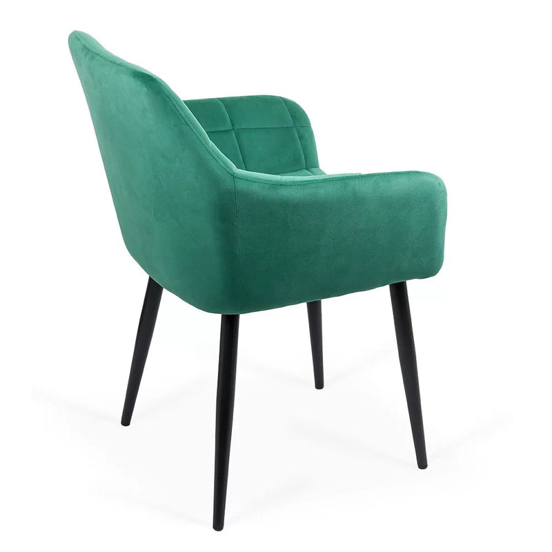 SCAUN LIVING DIN CATIFEA CU PICIOARE METALICE NEGRE BUC 260 - EScaune