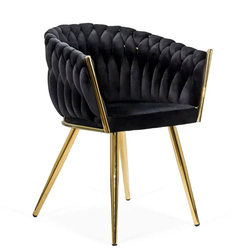 SCAUN MODERN DIN CATIFEA SI CADRUL AURIU BUC 261 - EScaune