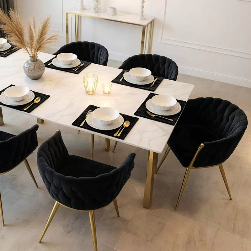 SCAUN MODERN DIN CATIFEA SI CADRUL AURIU BUC 261 - EScaune