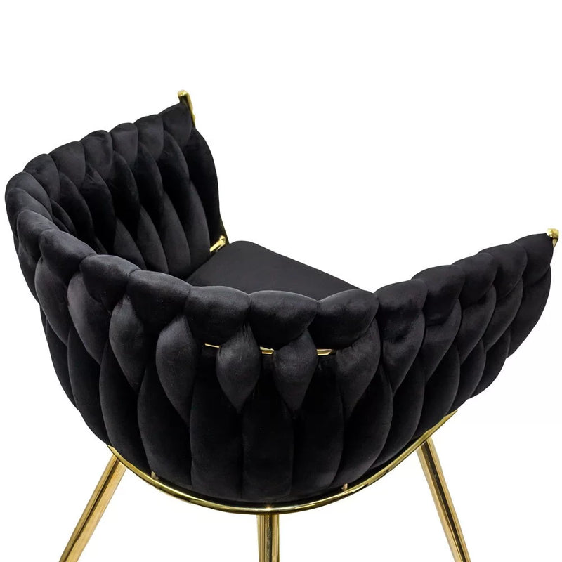 SCAUN MODERN DIN CATIFEA SI CADRUL AURIU BUC 261 - EScaune