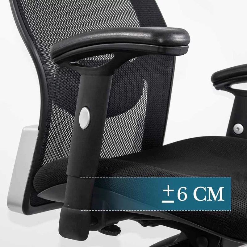 Scaun de birou ergonomic rezistent 150 kg cu suport lombar si cotiere reglabile SYYT 9513 negru - EScaune