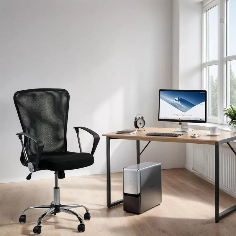 Scaun de birou ergonomic OFF622, negru, mesh respirabil - EScaune