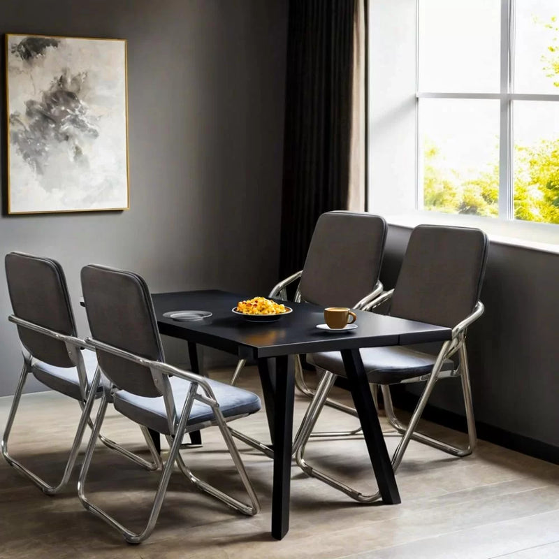 Scaun pliant din catifea HRC 609V gri - EScaune